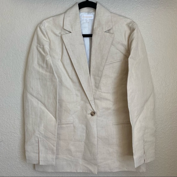 Rachael‎ Wang Oversized oatmeal blazer neutral size medium - Picture 3 of 13